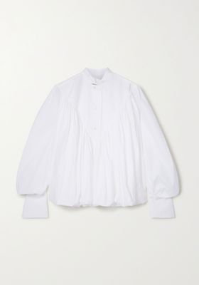 Ateles Pleated Cotton-Blend Poplin Shirt  from Palmer // Harding