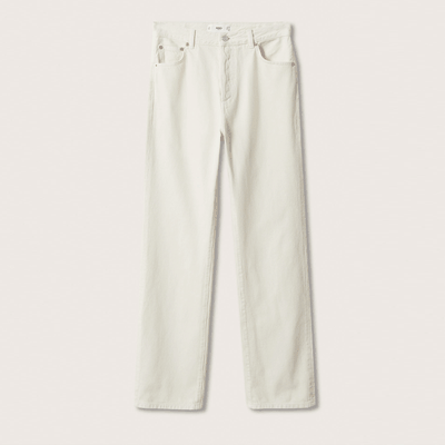 High Waist Straight Jeans from Mango