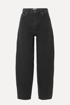 Stary Cropped High-Rise Tapered Jeans from Ganni