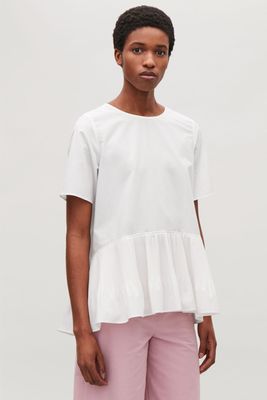 Pleat-Panelled Top