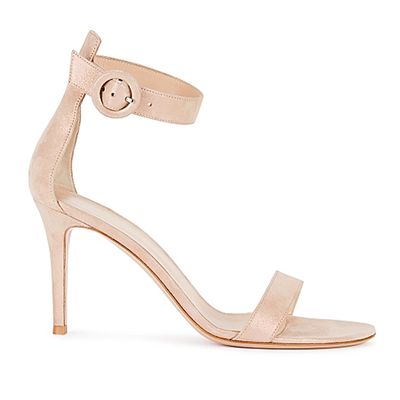 85 Blush Suede Sandals from Gianvito Rossi
