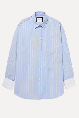 Faro Oversized Blue Striped Shirt from Yaitte