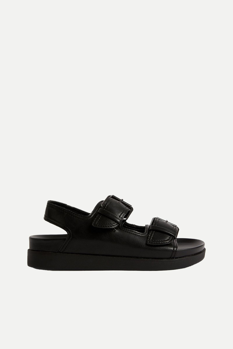 Buckle Flatform Sandals