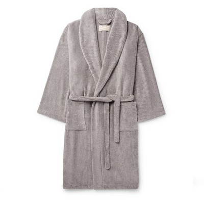 Striped Cotton-Terry Robe from Cleverly Laundry