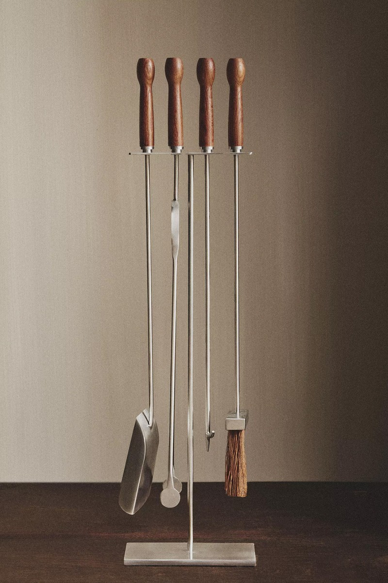 Steel Fireplace Accessory Stand from Zara Home