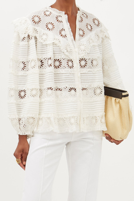 Dicersei Broderie Anglaise Cotton Blend Blouse from Isabel Marant