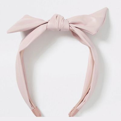 Faux Leather Twist Knot Headband