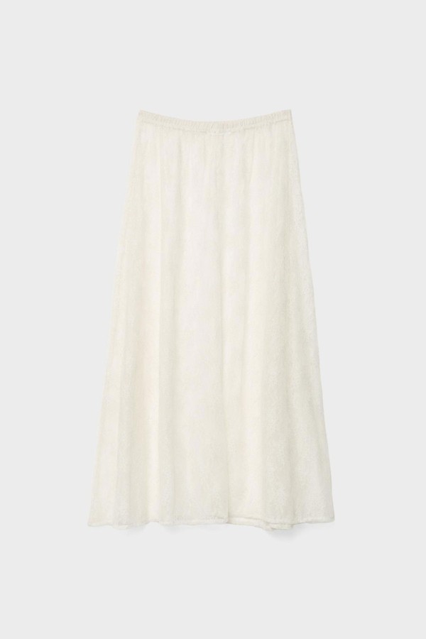 Long Lace Layered Skirt from Stradivarius