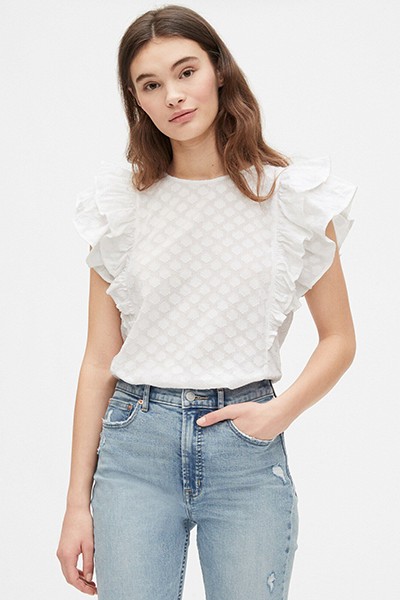 Ruffle Sleeve Top