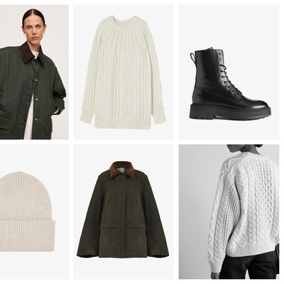 Debit Vs. Credit: A Cream Cable Knit