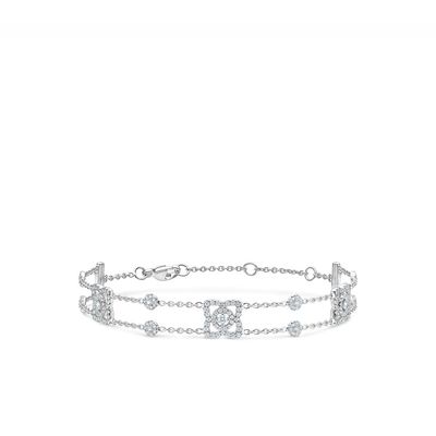 Enchanted Lotus Bracelet In White Gold