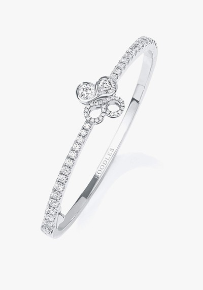 White Gold Diamond Bangle