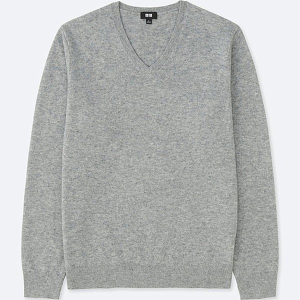 Cashmere V Neck Long Sleeve Sweater