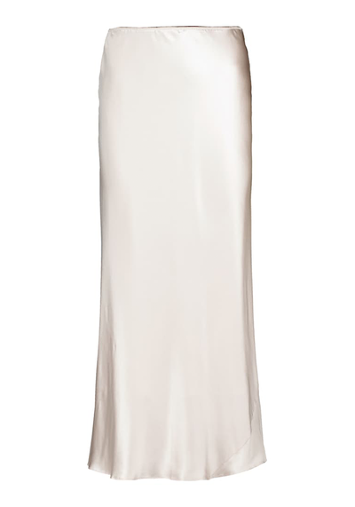 Sense Of Shinde Silk Satin Midi Skirt from Dorothee Schumacher