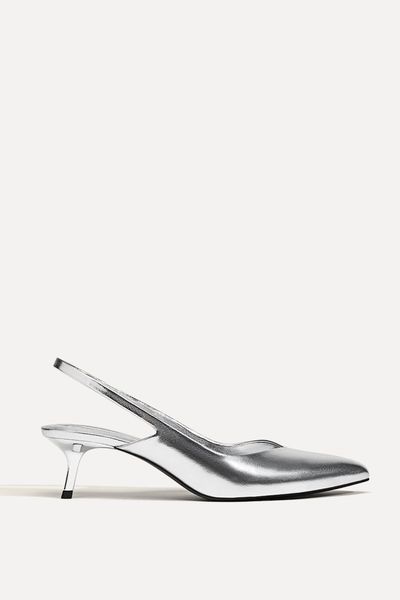 Mid-Heel Slingback Shoes from Stradivarius