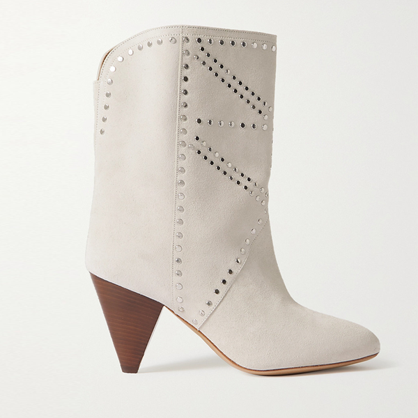 Deezia Studded Suede Ankle Boots from Isabel Marant