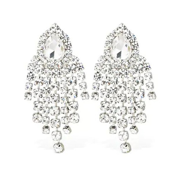 Crystal Cip-On Earrings from Alessandra Rich