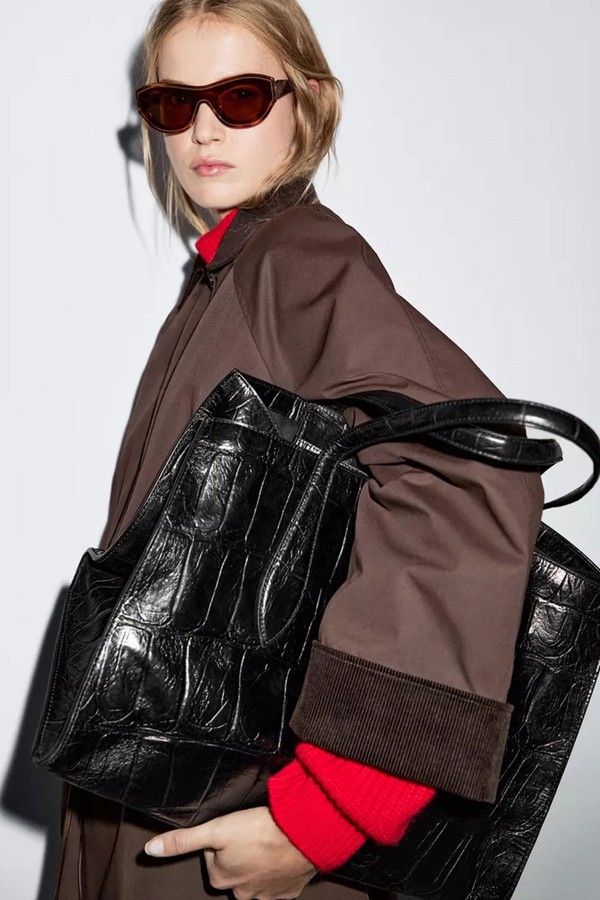 Long Waxed Parka With Corduroy Detail