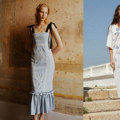 The Round Up: Blue & White Dresses