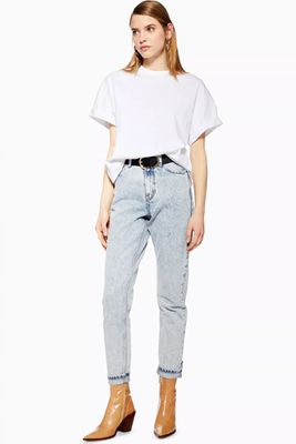  Bleach Acid Wash Mom Jeans from Topshop