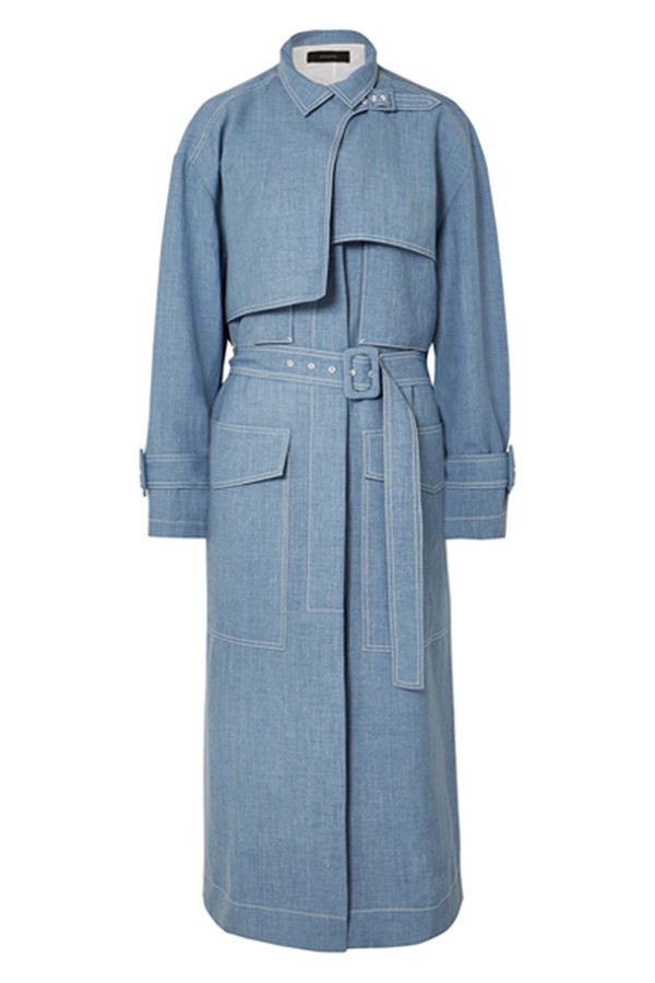 Warrick Linen-Blend Trench Coat from Joseph