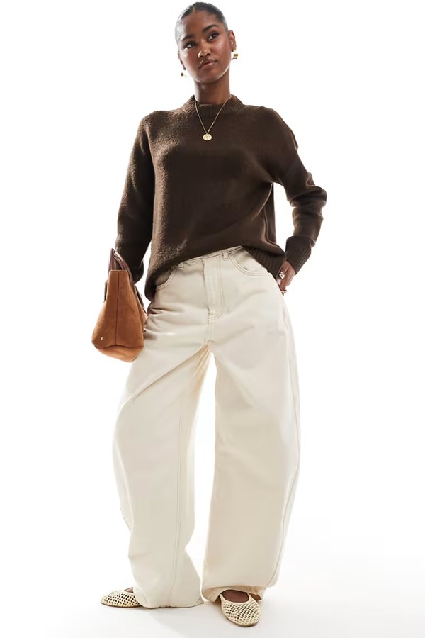 Round Neck Oversized Jumper from Threadbare