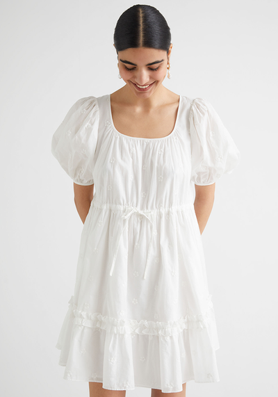 Tiered Puff Sleeve Mini Dress, £85 | & Other Stories 