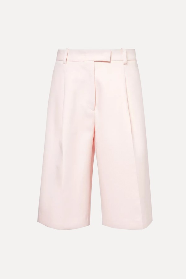 Relaxed-Fit High-Rise Wool-Blend Shorts from Jil Sander
