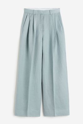 Linen-Blend Tailored Trousers from H&M