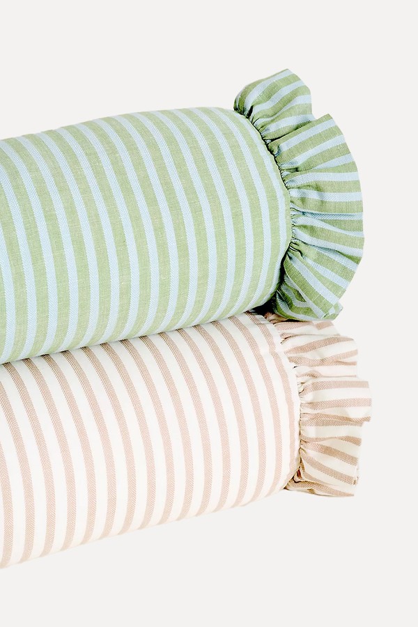 Elin Cotton Striped Extra-Long Bolster Cushion