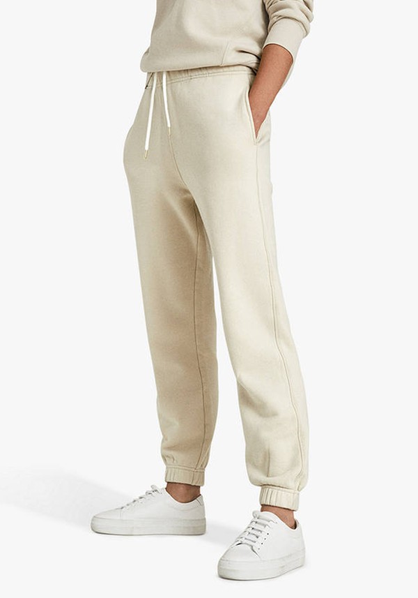 Leah Cotton Jersey Loungewear Joggers from Reiss