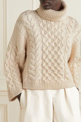Ingrid Cable-Knit Wool-Blend Turtleneck Sweater, £435 | Isabel Marant Etoile