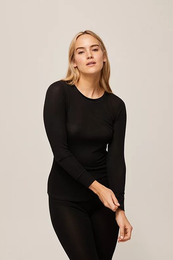 Ribbed Long Sleeve Silk Thermal Vest, £50 | John Lewis