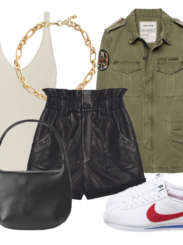 How To Style Leather Shorts