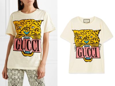 Printed Cotton-Jersey T-Shirt from Gucci
