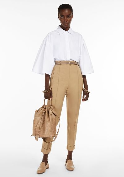 Cotton Gabardine Trousers