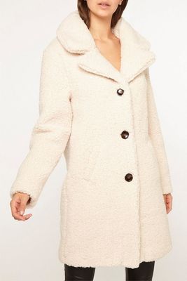 Tall Beige Teddy Coat from Dorothy Perkins