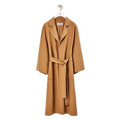 Oversize Belted Coat In Wool & Cashmere from Loewe