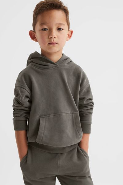 Alexander Oversized Cotton Jersey Hoodie from Reiss