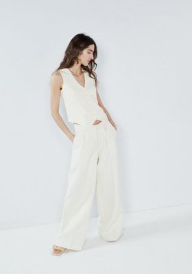 Wide-leg Ramie and Cotton Blend Chino from Raey