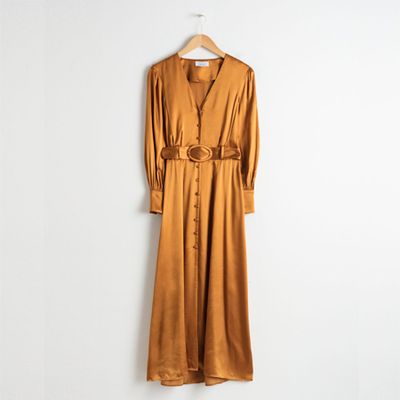 Belted Satin Maxi Dress from & Other Stories