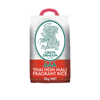 Thai Hom Mali Fragrant Jasmine Rice from Green Dragon 