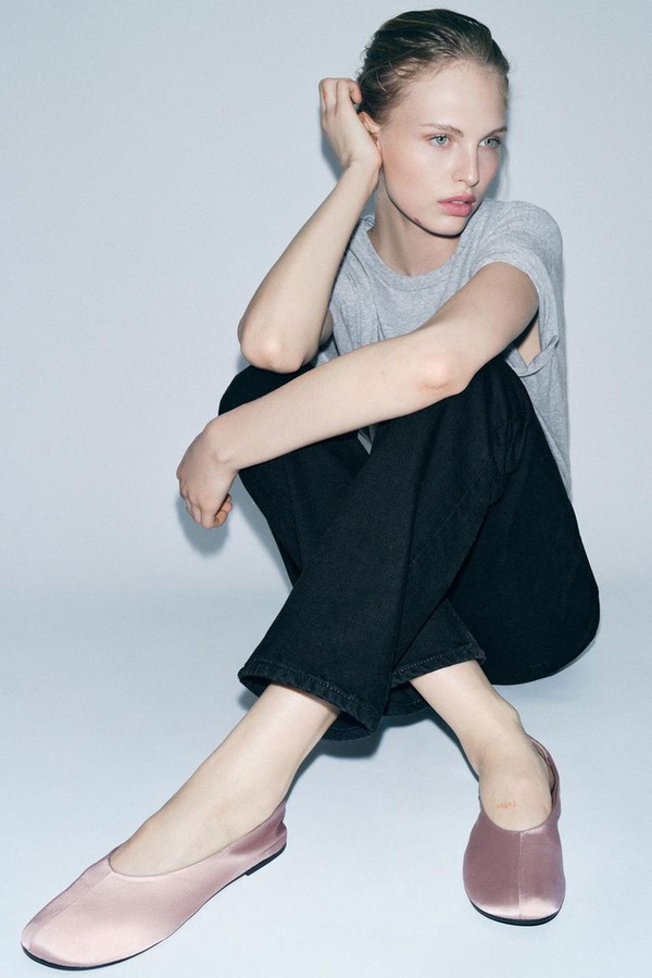 Satin Ballerinas from Zara