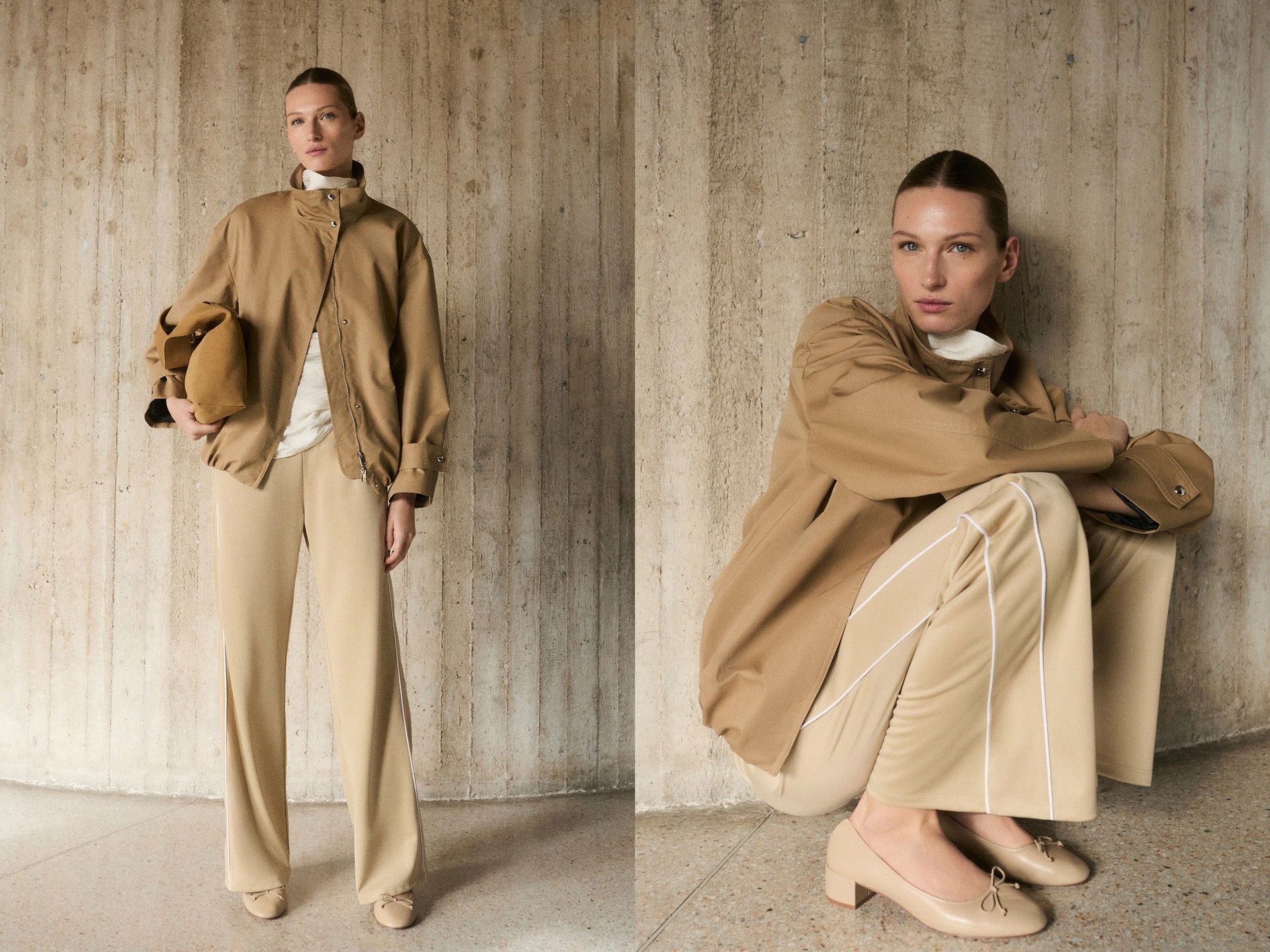 Contrasting-Stripe Jogger Trousers from Mango