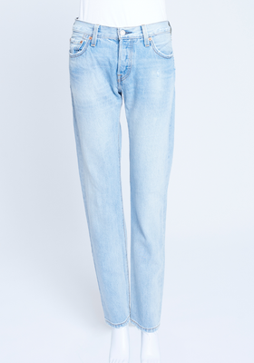 501 Mid Rise Straight Leg Jeans With Distressed Detail from Levi's