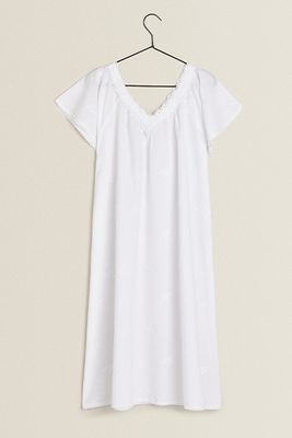 Lavender Embroidery Nightdress
