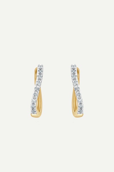 Hoop Earrings Diamond