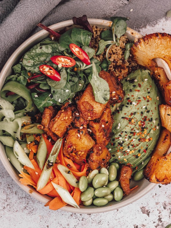 Soy & Garlic Vegan Poke Bowl