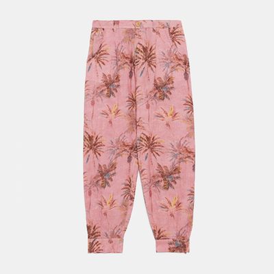 Tropical Print Trousers from Zara