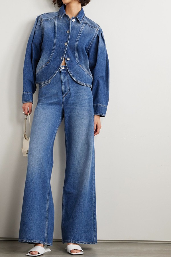 Lemony High-Rise Wide-Leg Jeans from ISABEL MARANT